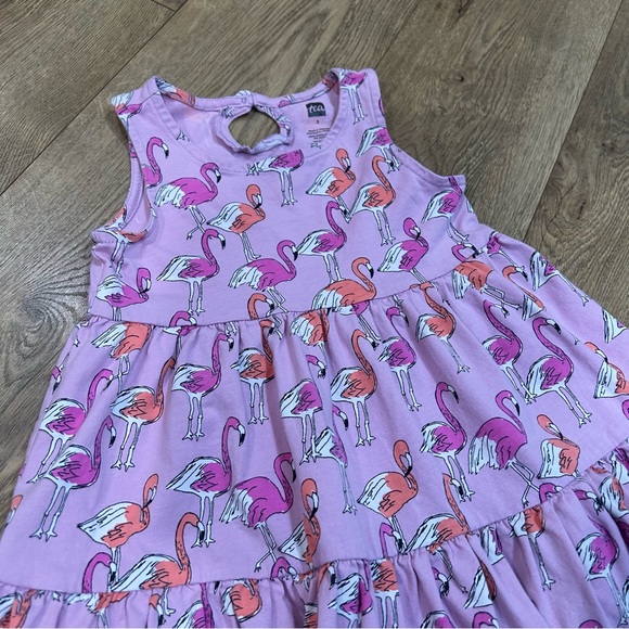 tea collection flamingo print dress - Size 3 - Picture 2 of 5